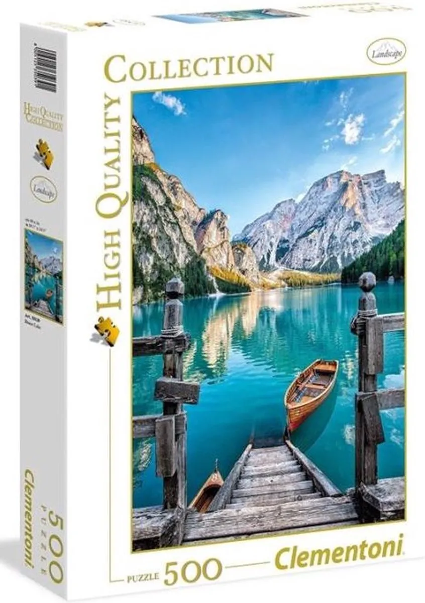 Clementoni Braies Lake Puzzel 500 Stuks - Multikleur