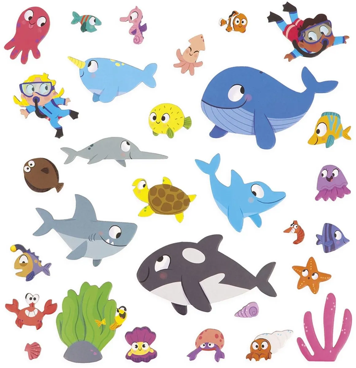 Janod Magneti Stories De Zeebodem Magneetset 30 Magneten