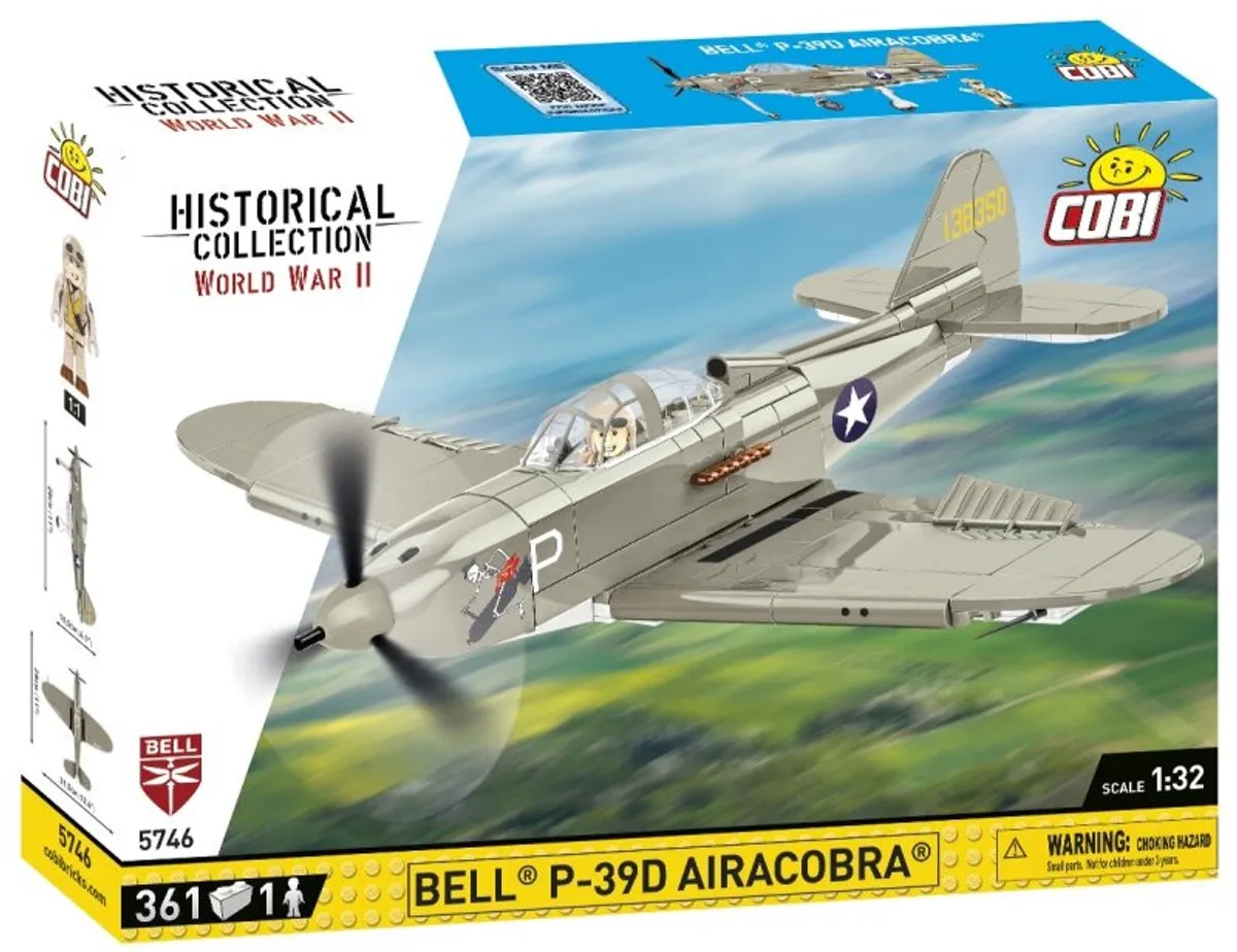 Cobi BELL P-39D Airacobra - 361 Onderdelen - COBI-5746
