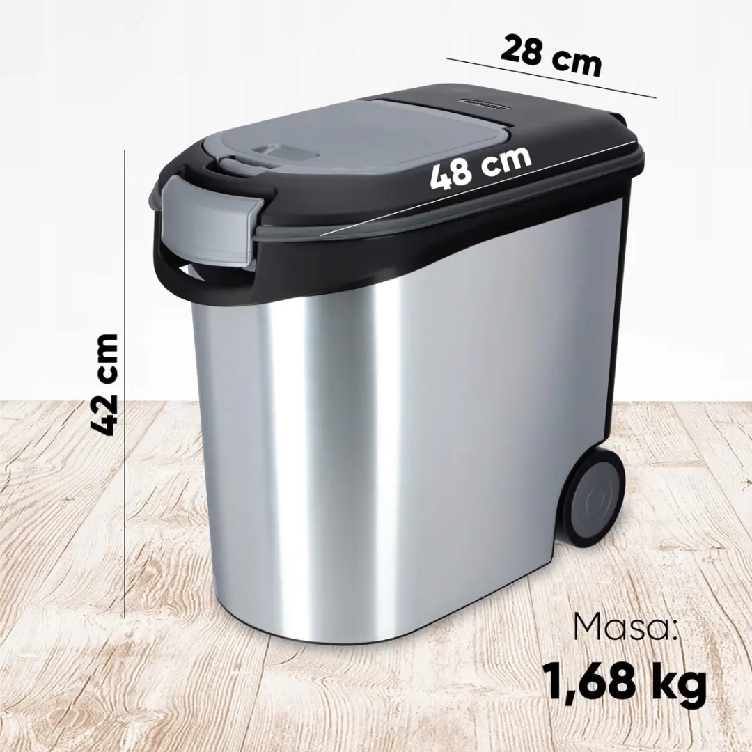 Curver Voedselcontainer Hond/Kat 35L - Zilver