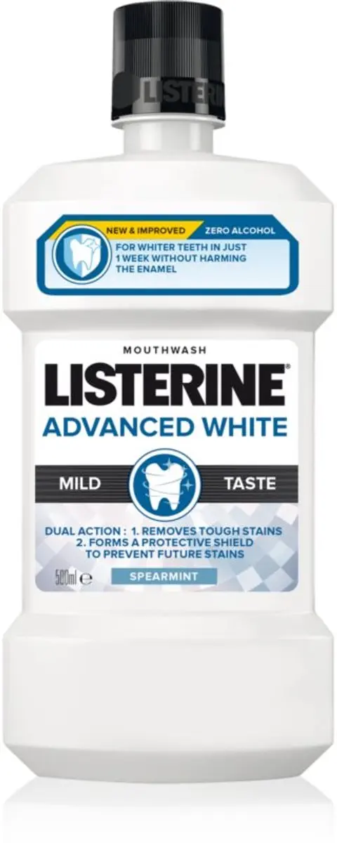 Listerine Advanced White Mild Taste Mondwater 500ml