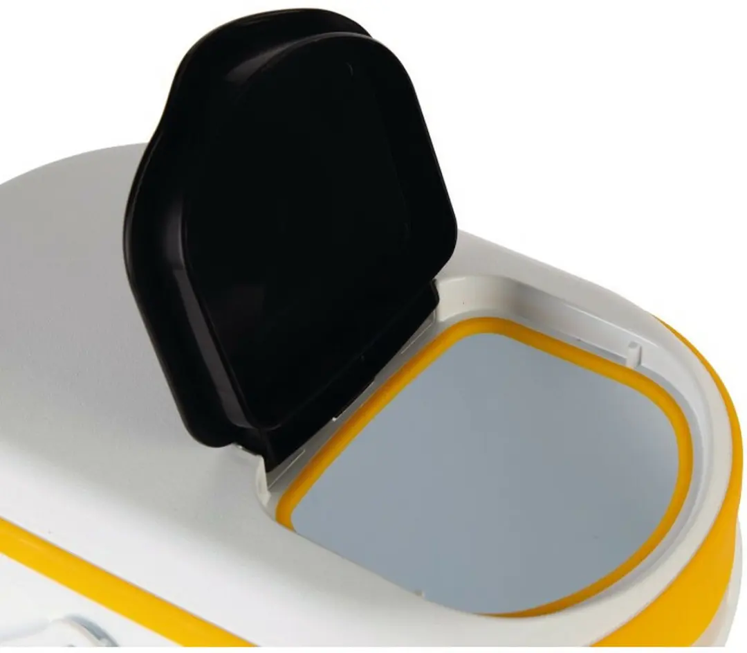 Curver Voedselcontainer Hond 10L - 35x30cm - Wit/Zwart/Geel