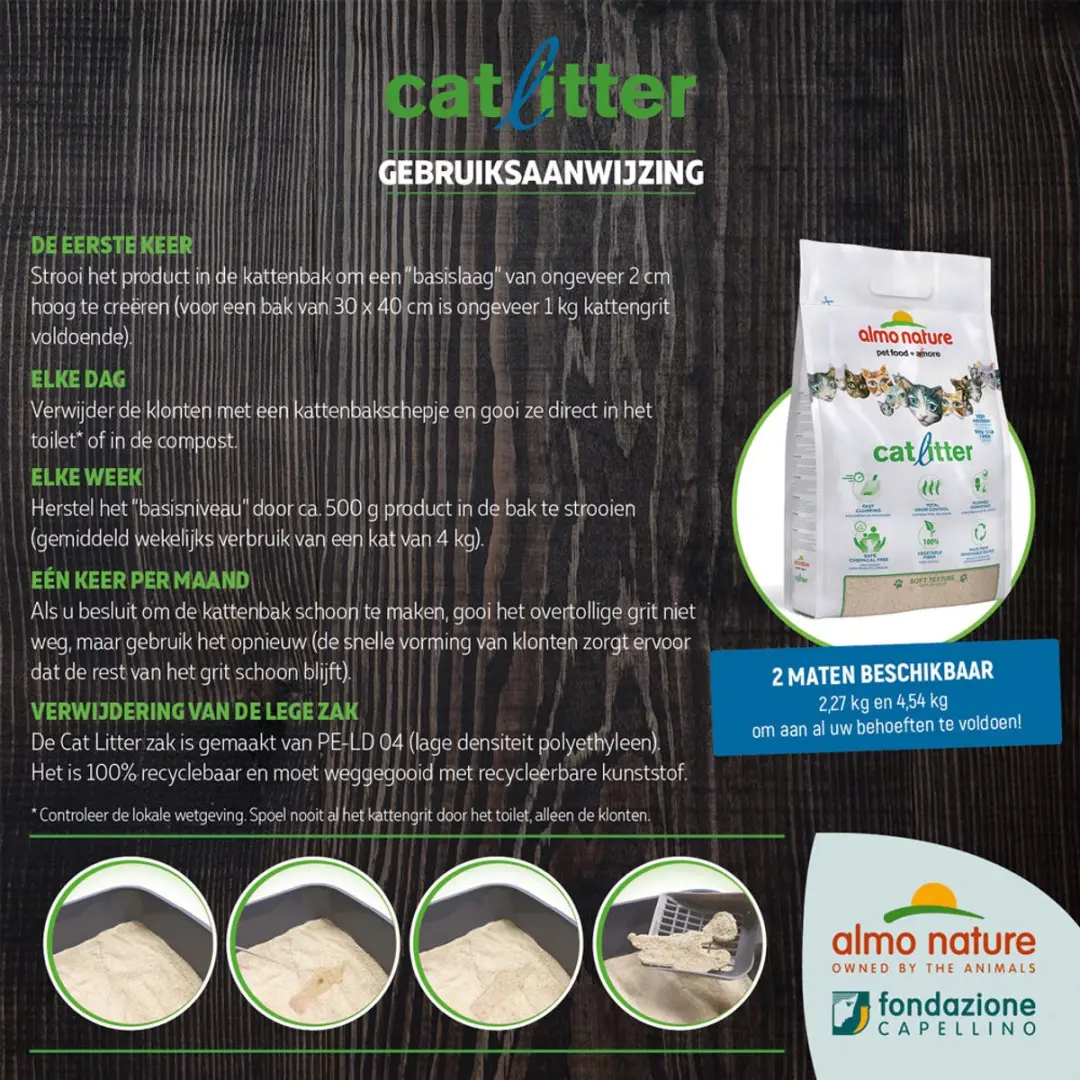 Almo Nature Kattenbakvulling Klontvormend 2,27 kg