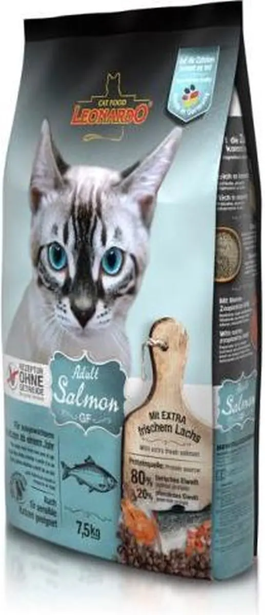 Leonardo Adult Grain Free Kattenvoer Zalm 7,5 kg