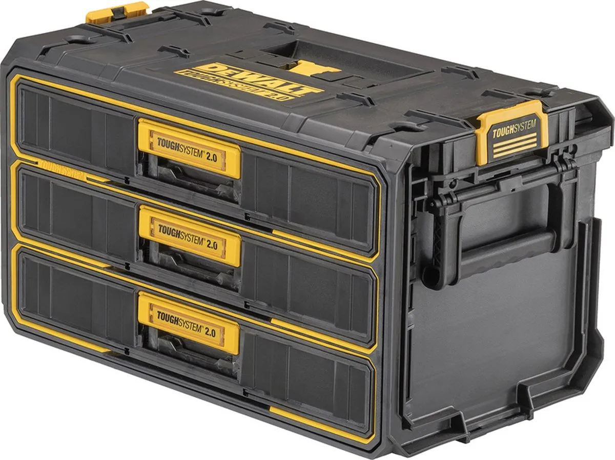 DeWalt ToughSystem 2.0 DWST83529-1 Koffer - 2 Lades - Zwart/Geel