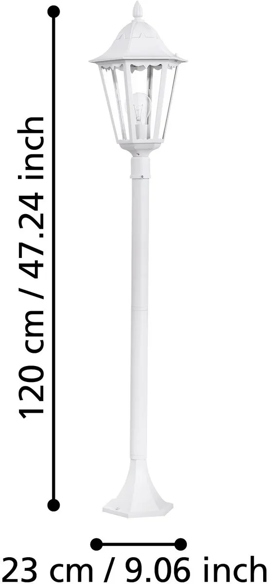 Eglo Navedo Buitenverlichting Tuinpaal 25W - Wit