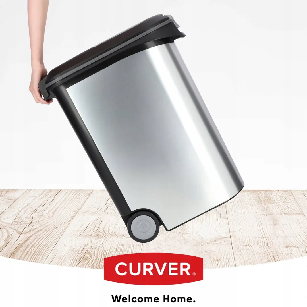 Curver Voedselcontainer Hond/Kat 54L - 20KG - Metallic