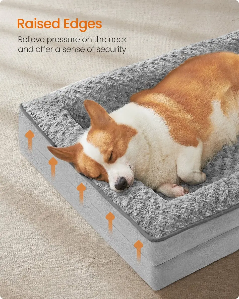 Songmics Orthopedisch Hondenbed 91x68x16cm