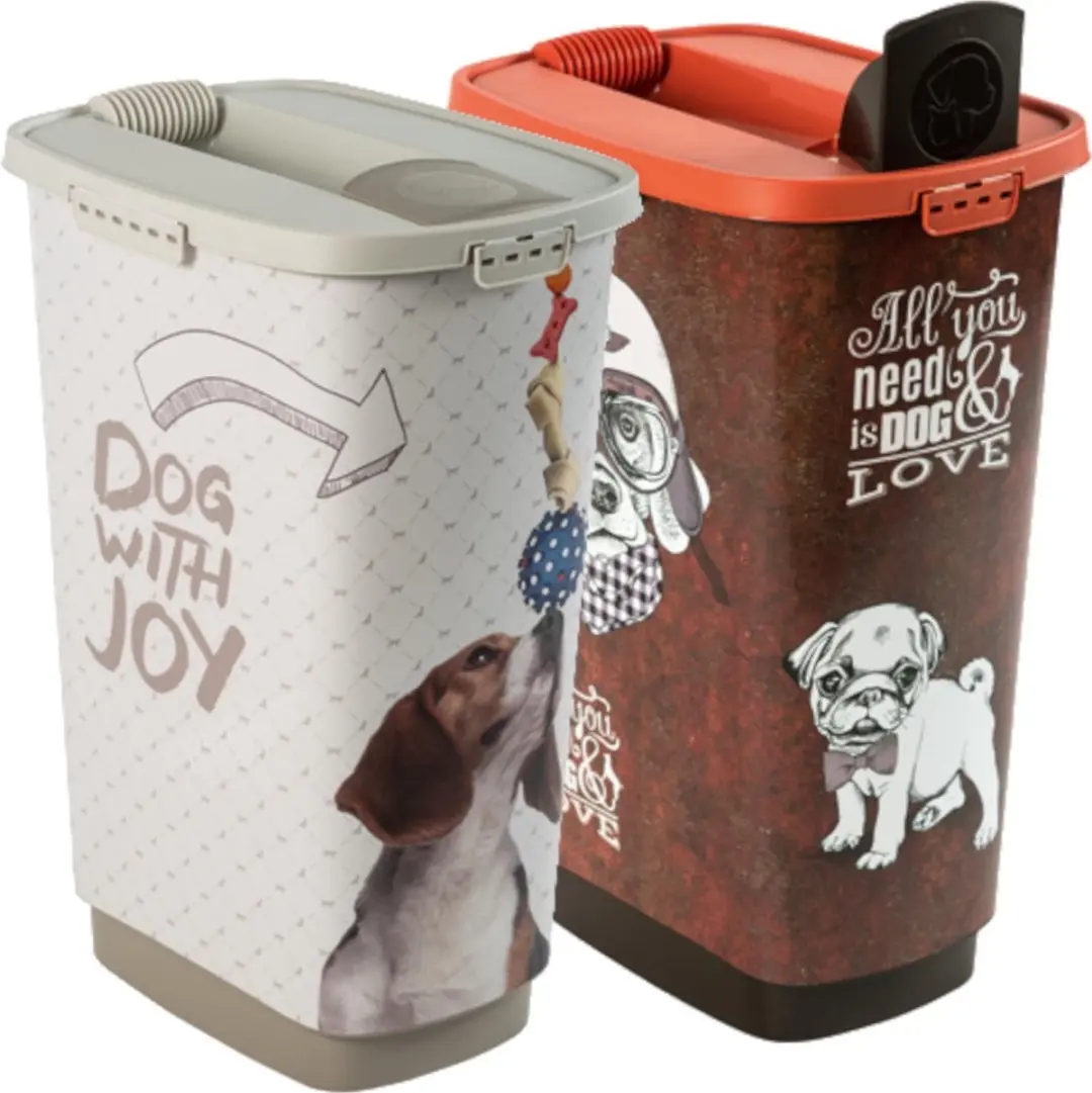 Rotho Mypet Cody Voedselopslag 50L - Antraciet/Wit