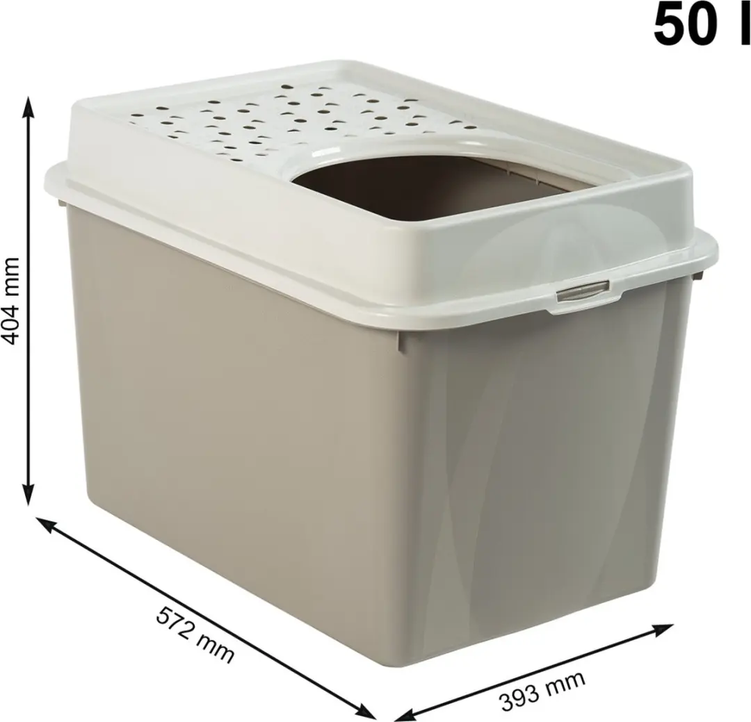 Rotho Eco Berty Kattenbak - Cappuccino/Zand