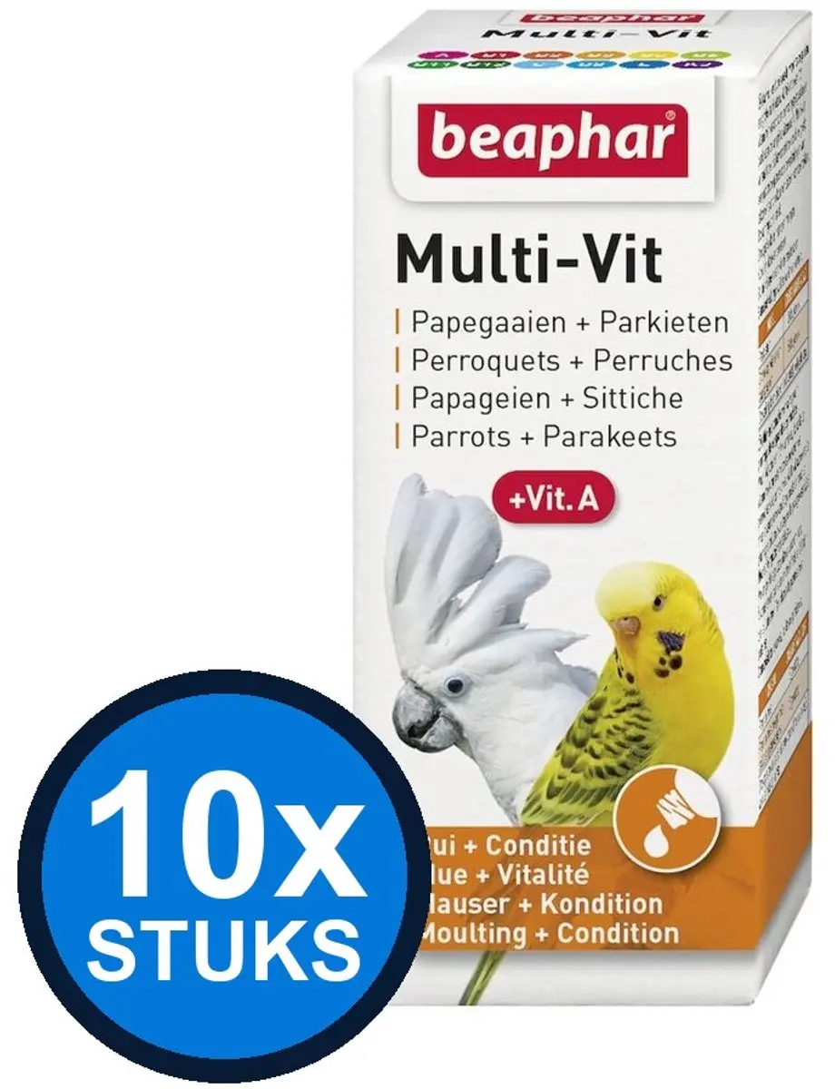 Beaphar Multi-Vit Papagaaien & Parkieten 20ml