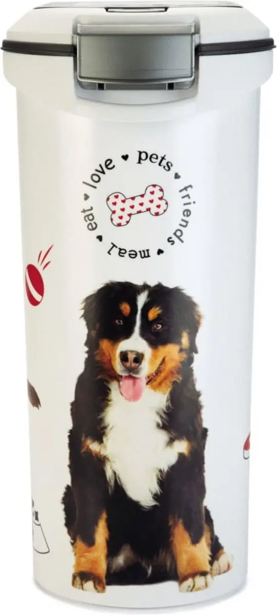 Curver Voedselcontainer Hond 54L - 20KG - Wit/Grijs