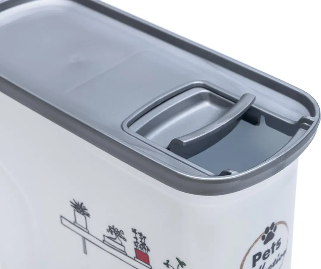 Curver Voedselcontainer Hond 2L - 21x9x20cm - Wit/Grijs