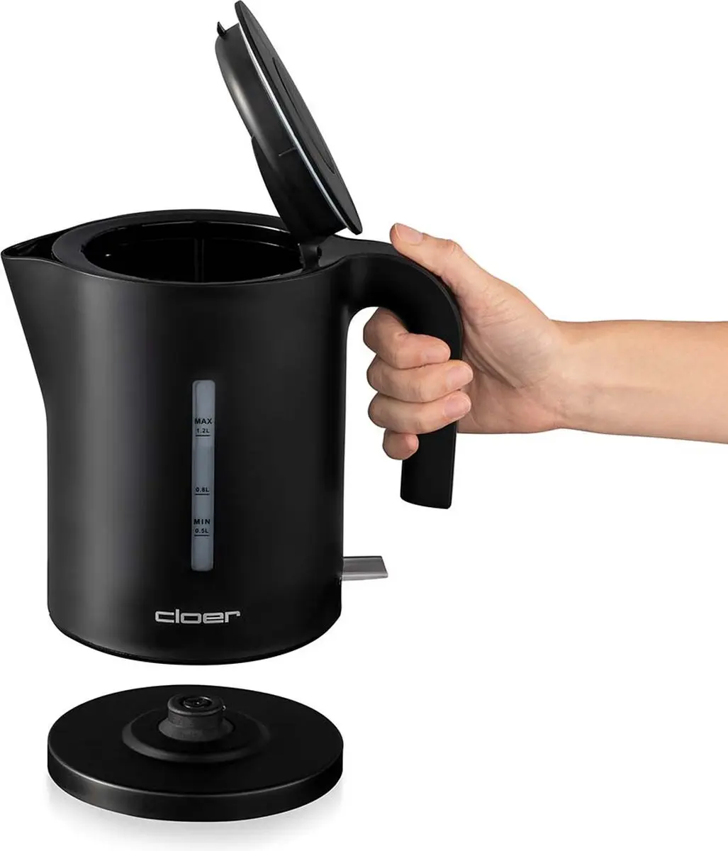 Cloer Waterkoker 4120 1,2L - 2200W - Zwart