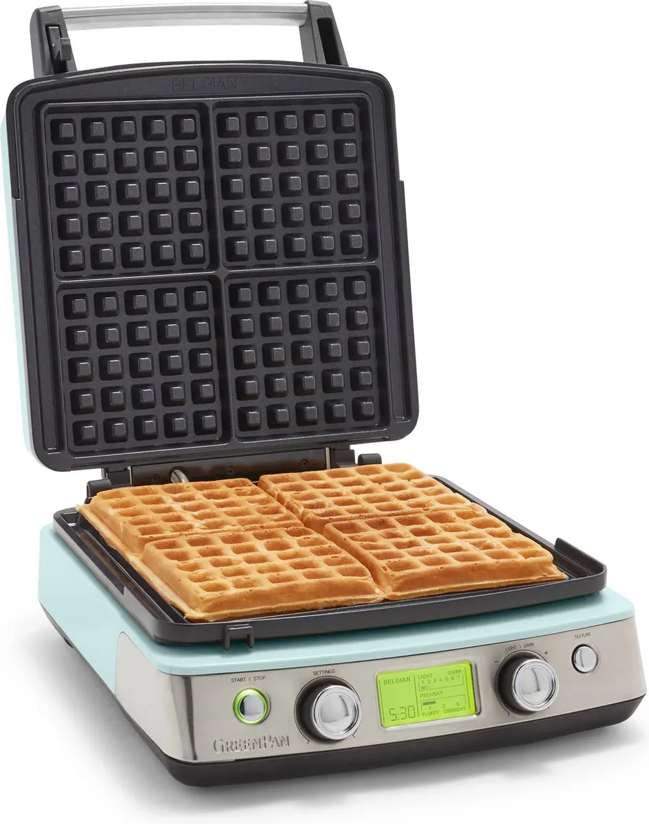 Wafelijzer Blue Haze (incl. 2 sets wafelplaten)