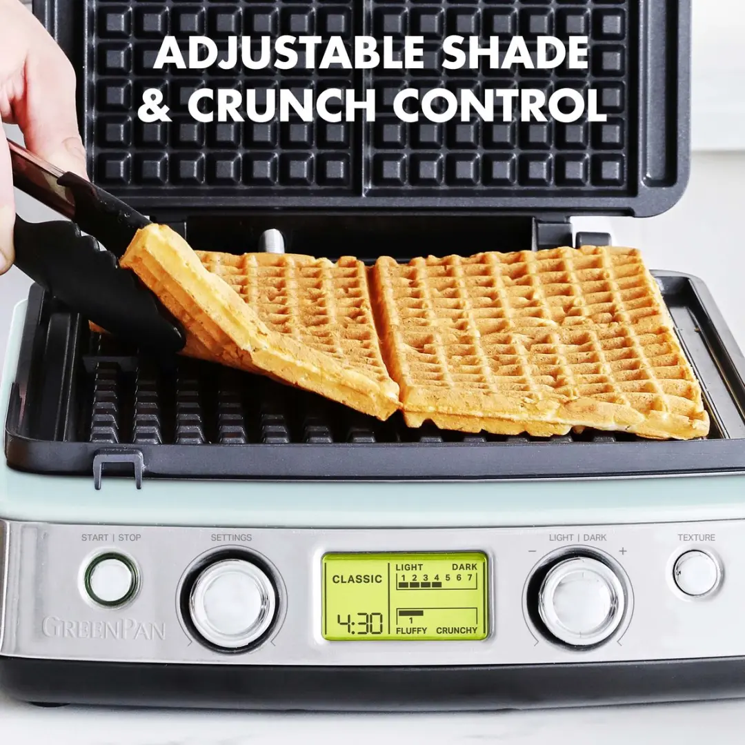 GreenPan Wafelijzer Blue Haze - 1600W - 2 Sets Platen