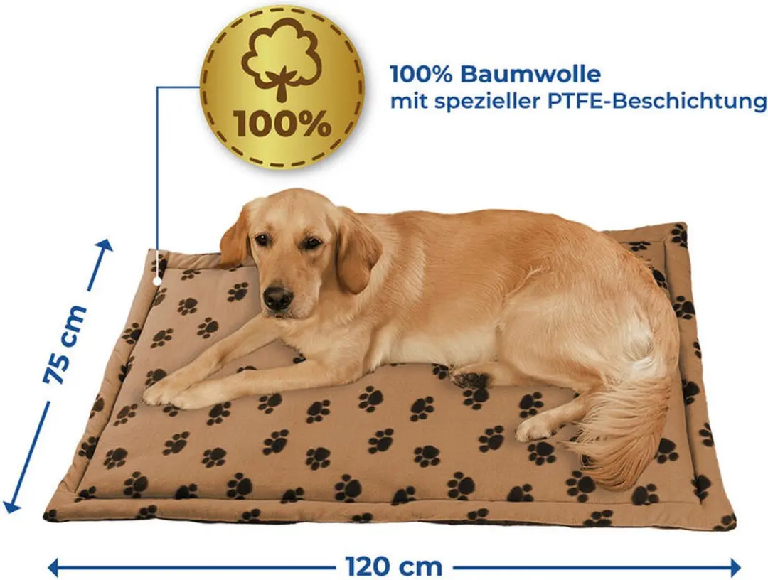 Wenko Multifunctioneel Dierendeken Beige 75x120cm