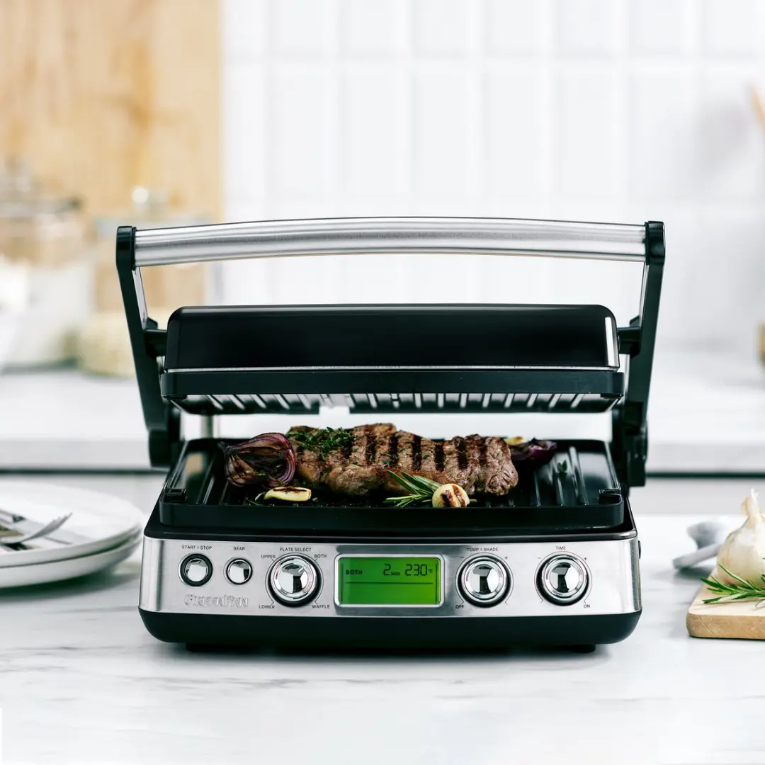 GreenPan Elite Contactgrill Glossy Black - 2200W