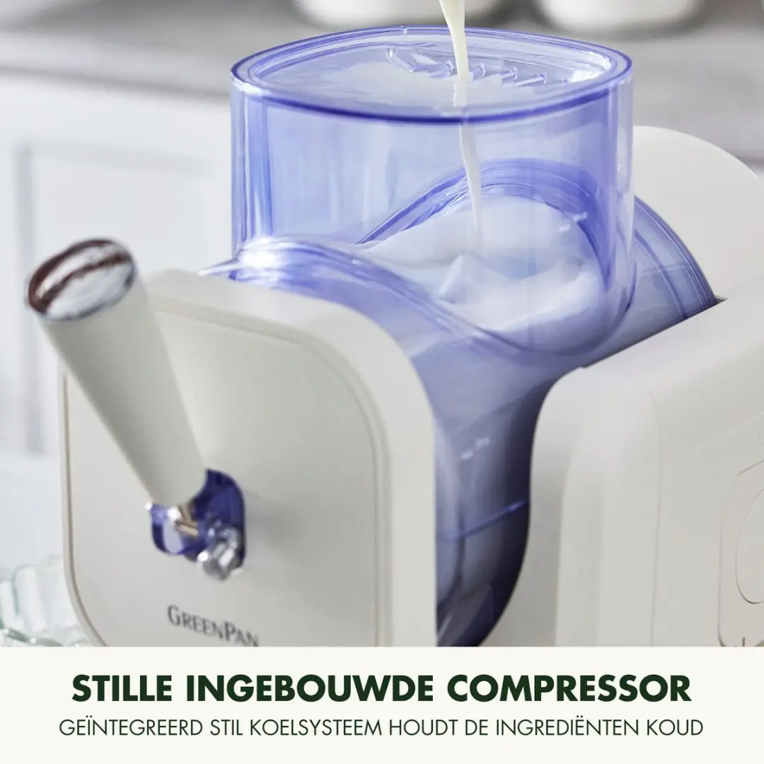 GreenPan Frost CC010399-001 IJsmachine - 1.8L - 6 Programma's - Wit