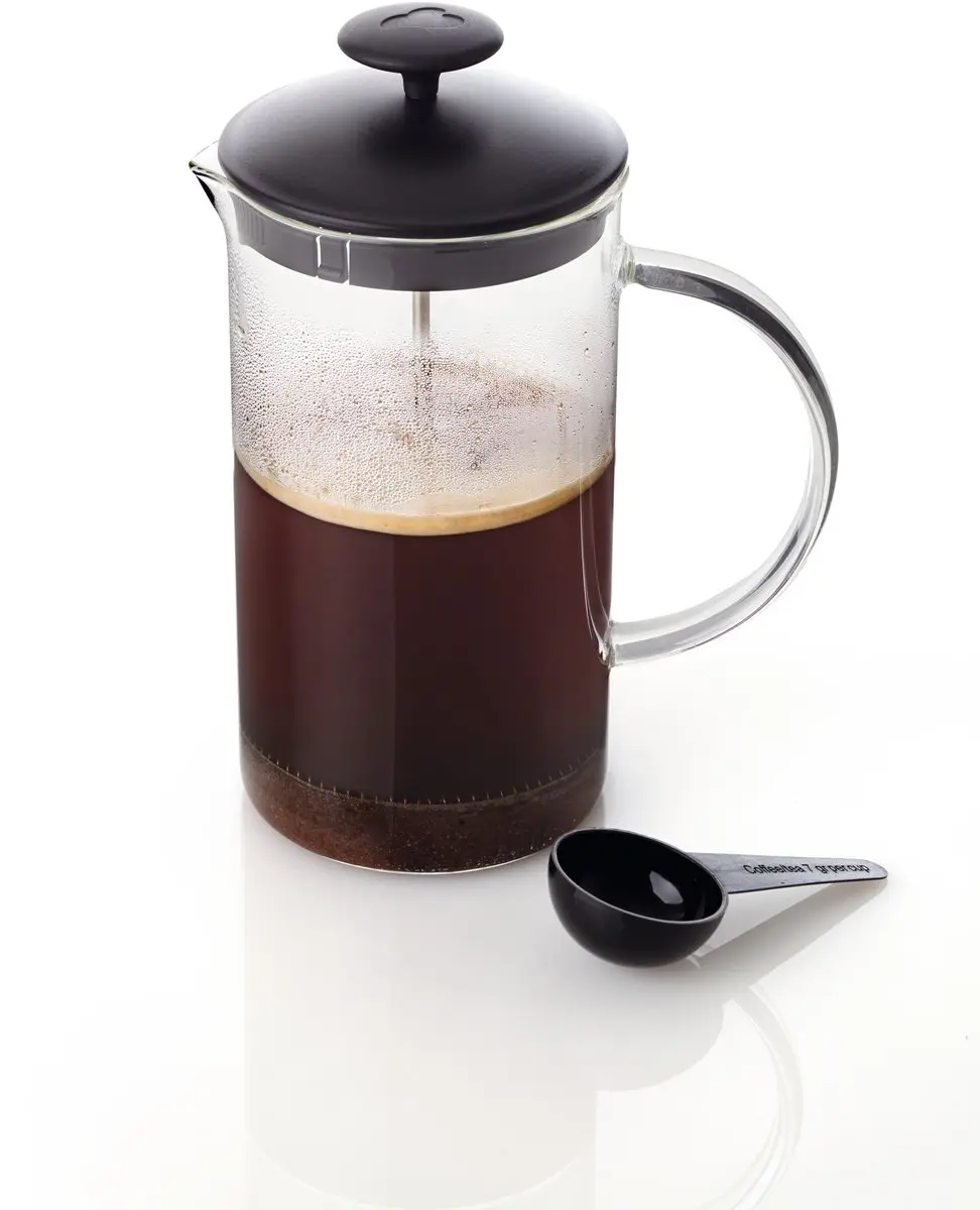 Leonardo Caffe Koffiemaker 1L - Zwart/Transparant