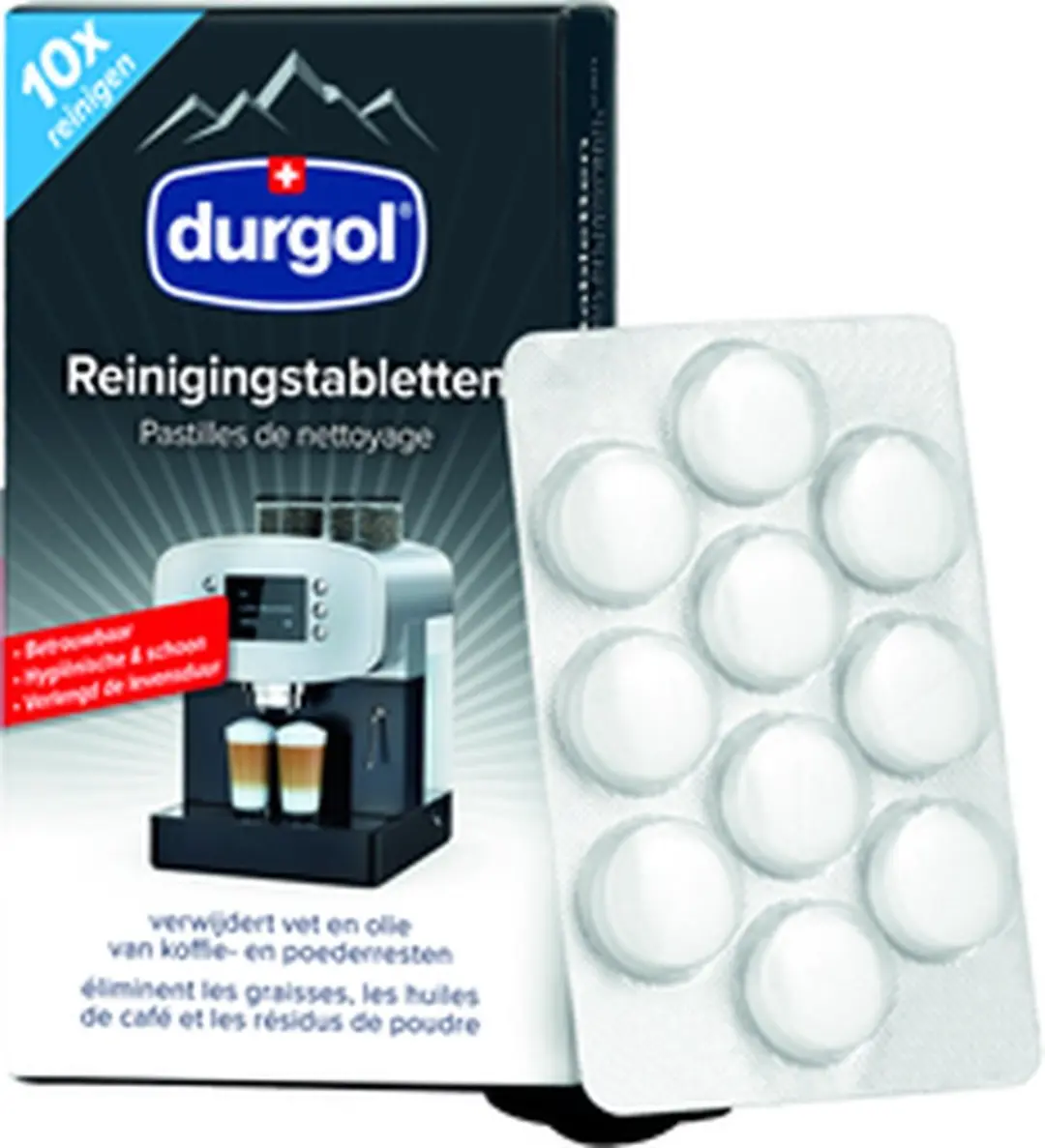 Durgol Reinigingstabletten 10x1.6g - Blauw - MPN 7640170983753