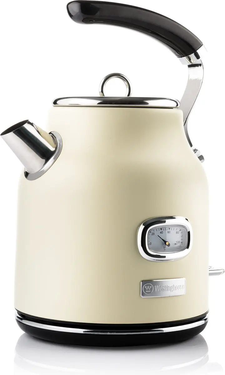 Westinghouse Retro 3-delige Set - Waterkoker 1,7L + Broodrooster + Staafmixer - Beige