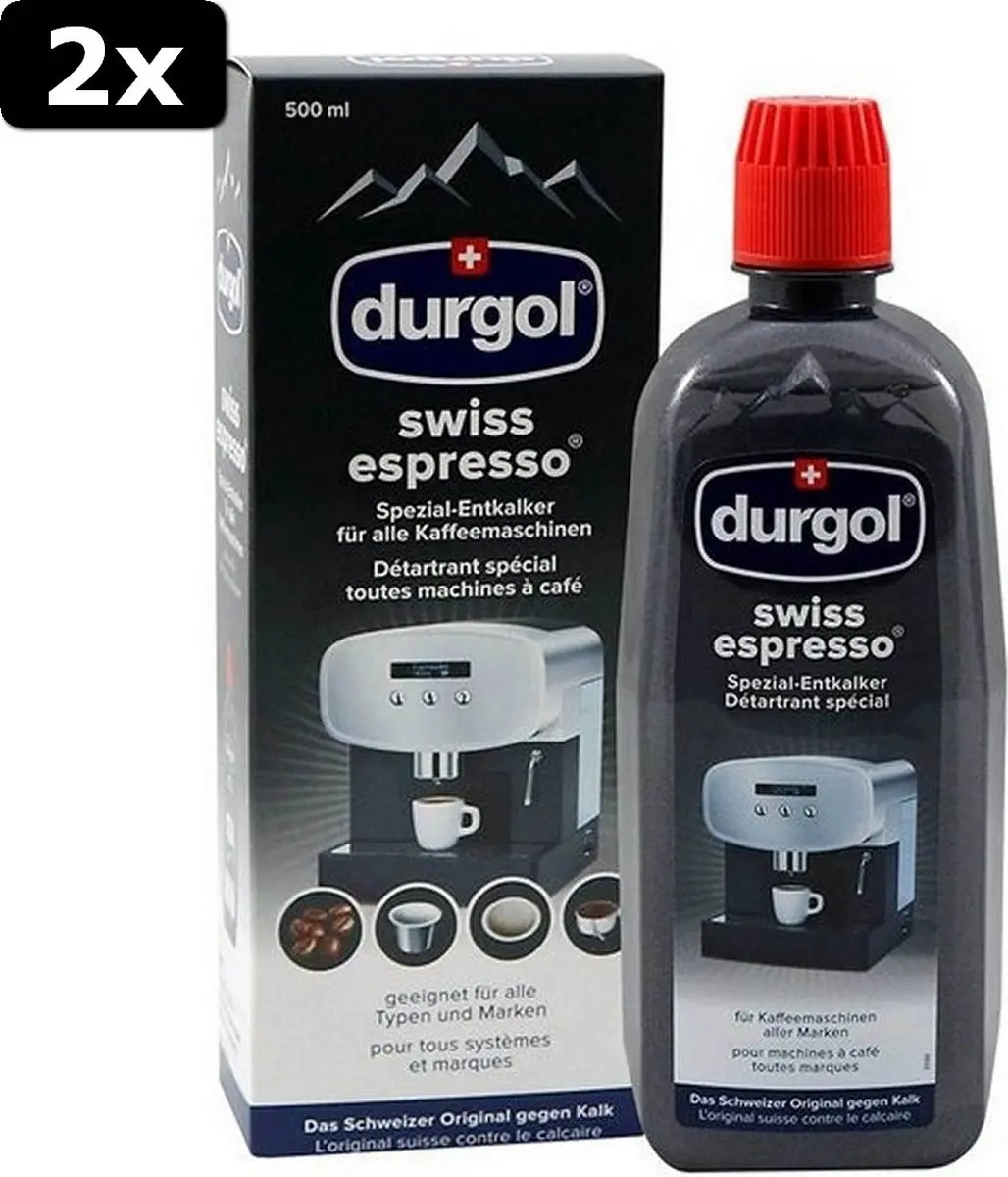 Durgol Swiss Espresso Ontkalker 500ml - 2 Stuks
