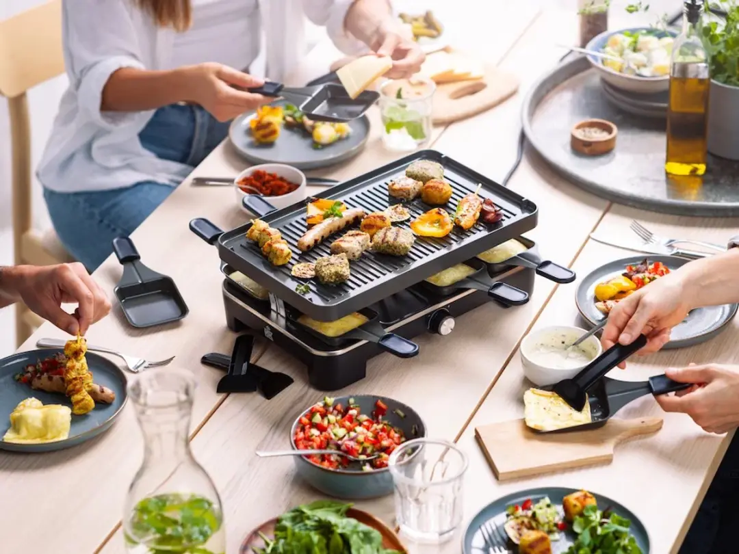 BK Connect Gourmetstel CC007764-001 - 1200W - 8 Personen - Donkerblauw