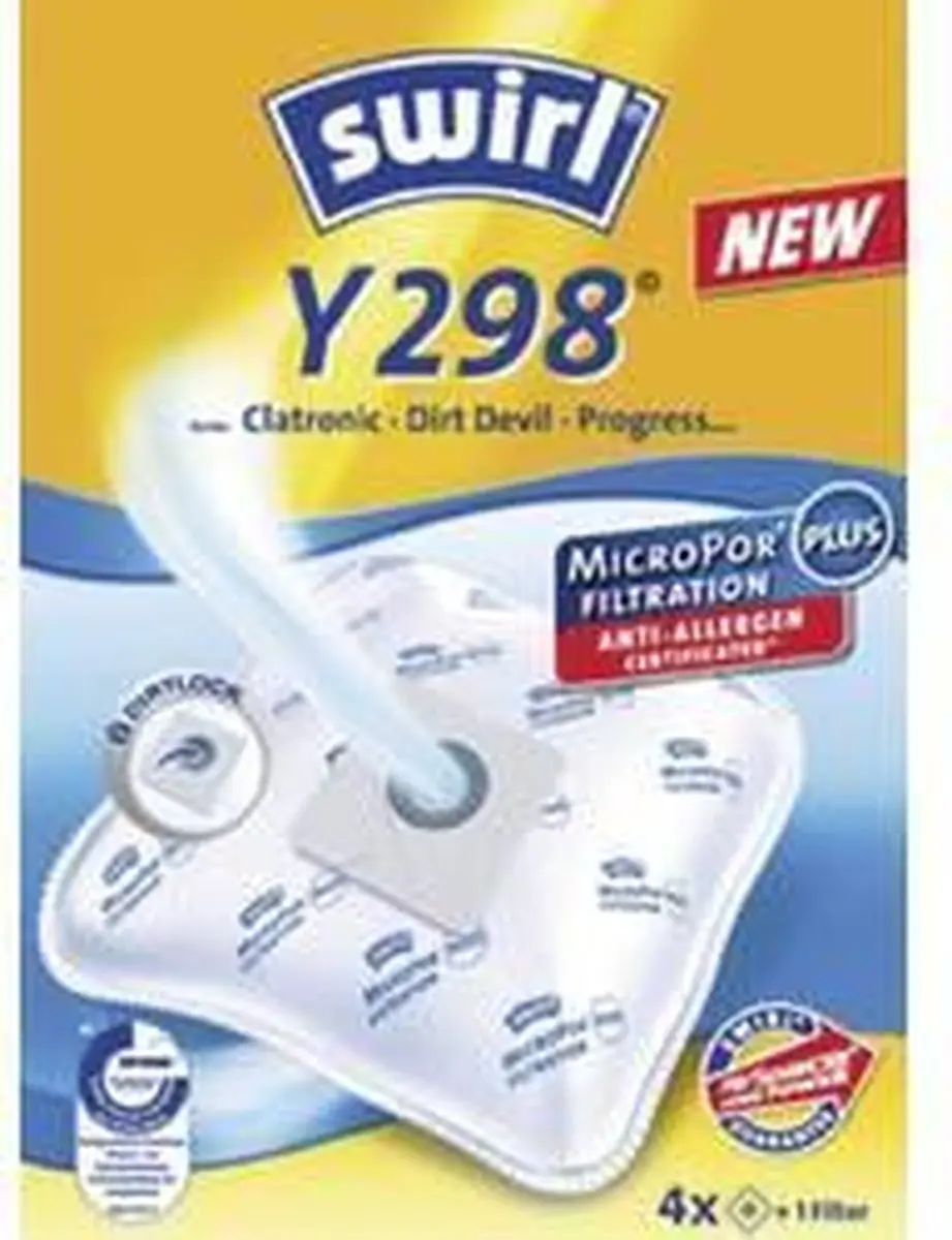 Swirl Y 298 MicroPor Stofzuigerzakken - 20 Stuks
