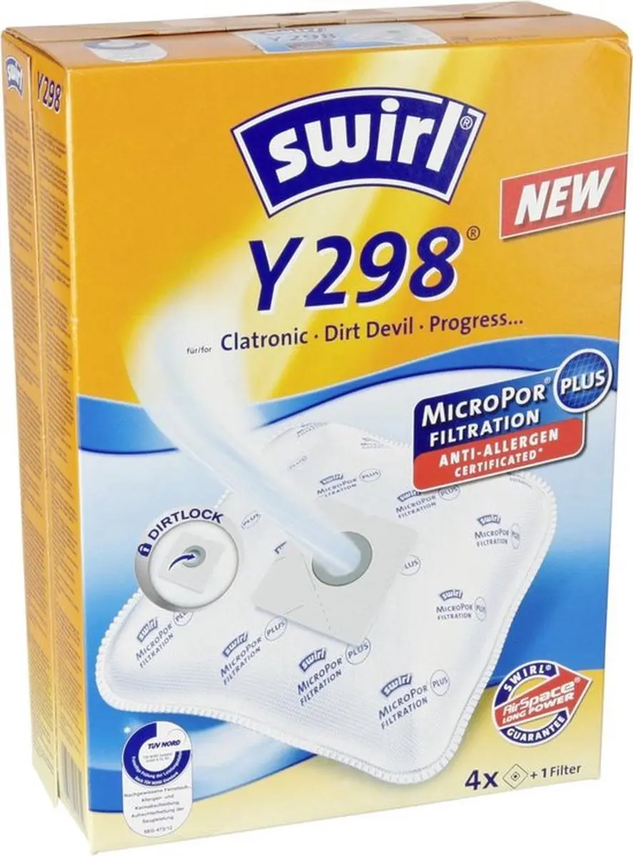 Swirl Y 298 MicroPor Stofzuigerzakken