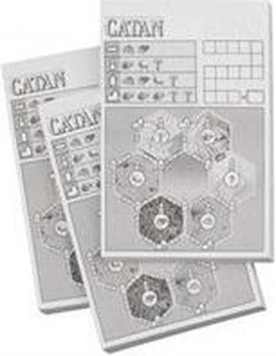 999 Games Catan: Het Dobbelspel Scoreblokken - 3 Stuks - Multi