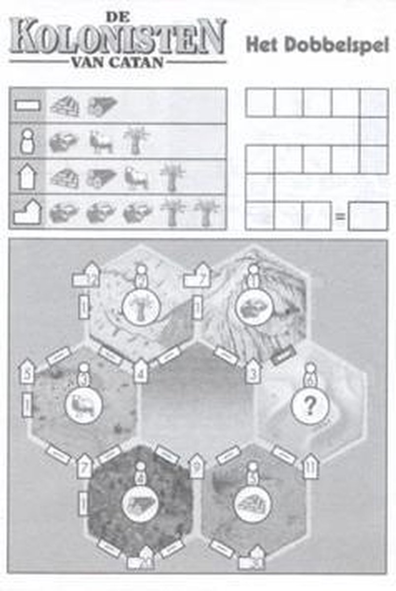 Scoreblokken Catan: Het Dobbelspel Dobbelspel