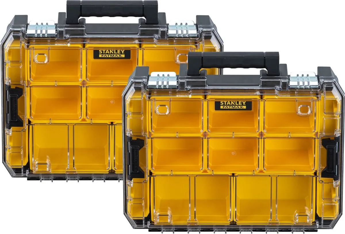 Stanley Pro-Stack Organizer FMST82967-9 - 2 Stuks - Zwart/Geel
