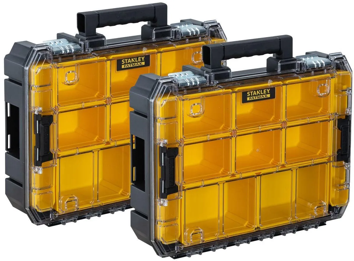 Stanley Pro-Stack Organizer FMST82967-9 - 2 Stuks - Zwart/Geel