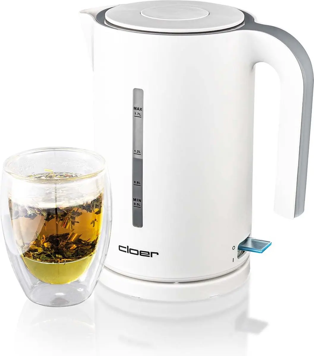 Cloer Waterkoker 4111 - 1.7L 1800W - Wit - afbeelding 6 van 6