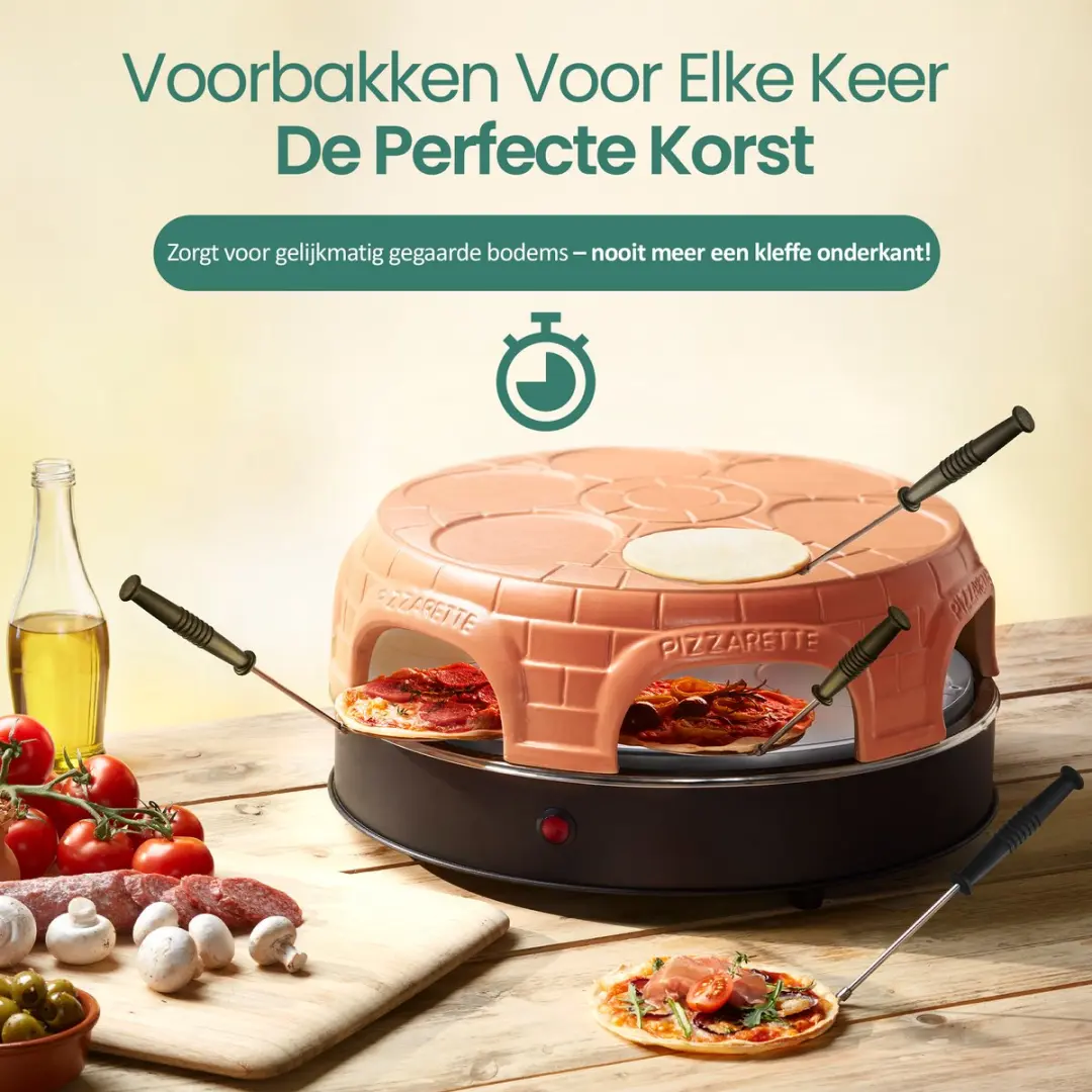 Emerio Pizzarette Origineel PO-115848.1 - 1500W - 6 persoons