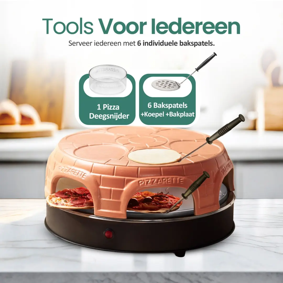 Emerio Pizzarette Origineel PO-115848.1 - 1500W - 6 persoons