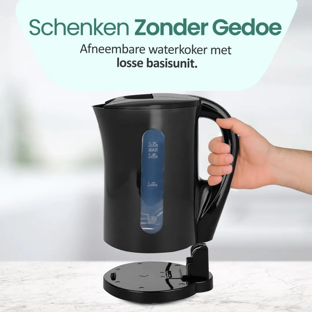 Emerio Waterkoker WK-123483 1.7L - 2200W - Zwart - afbeelding 6 van 6