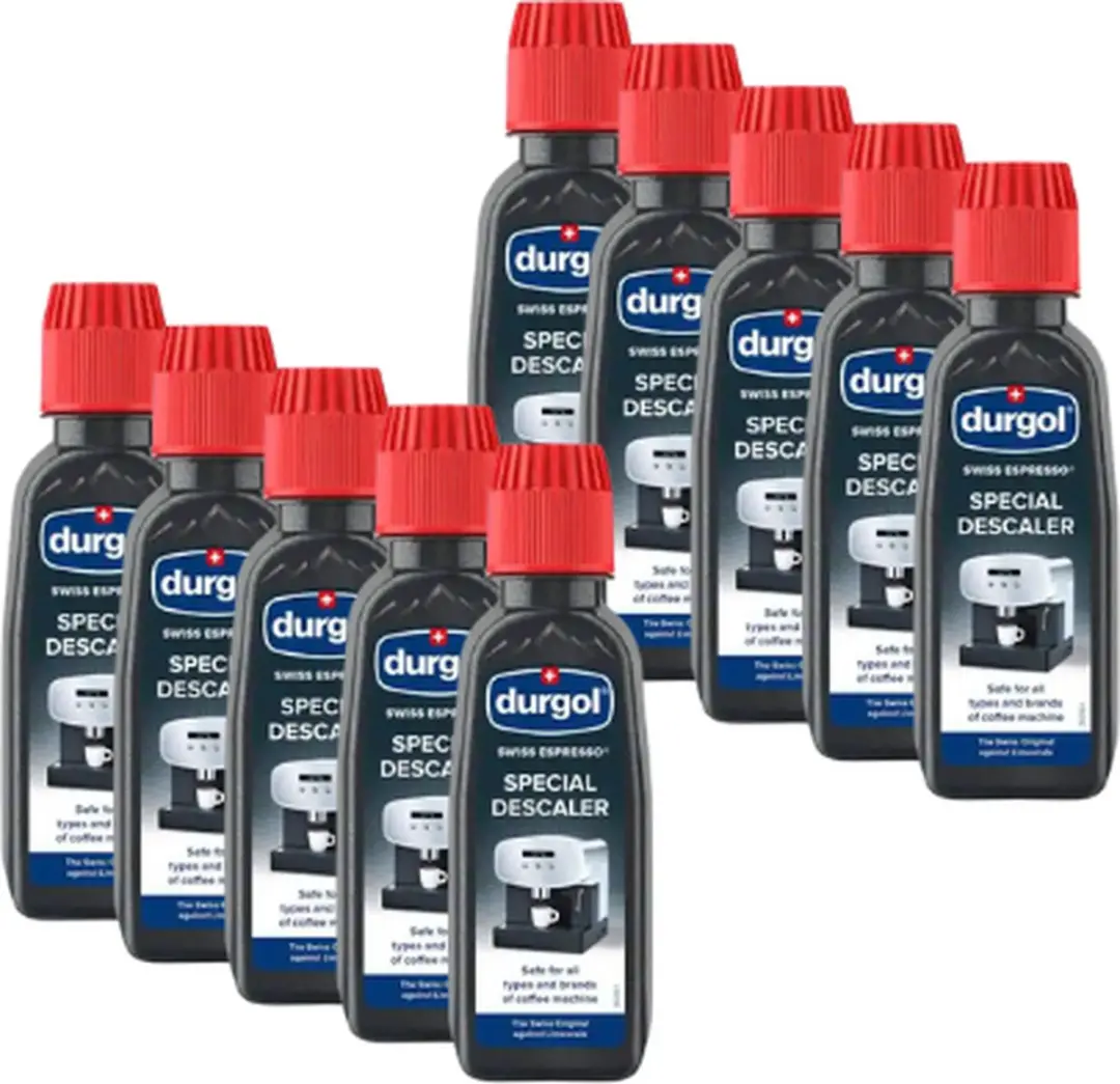 Durgol Swiss Espresso Ontkalker 1250ml - 10x125ml - Rood/Zwart