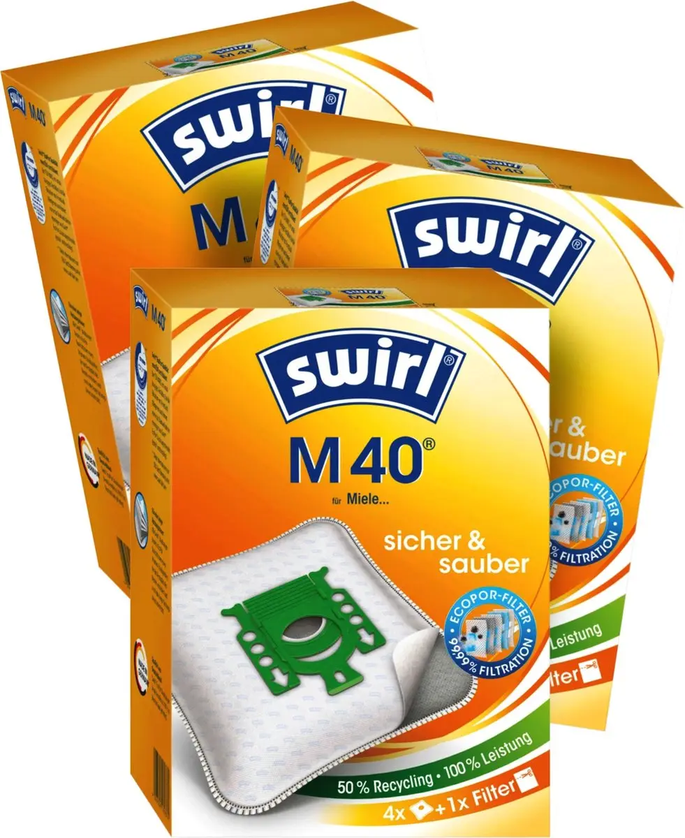 Swirl M40 Stofzuigerzakken 3-pack