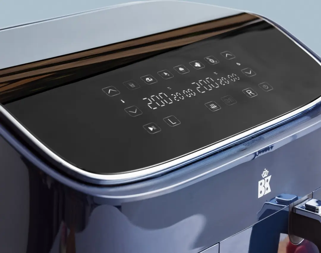 BK Supreme XXXL Airfryer 9L - 2850W - PFAS-vrij - met dubbele mand & grillset