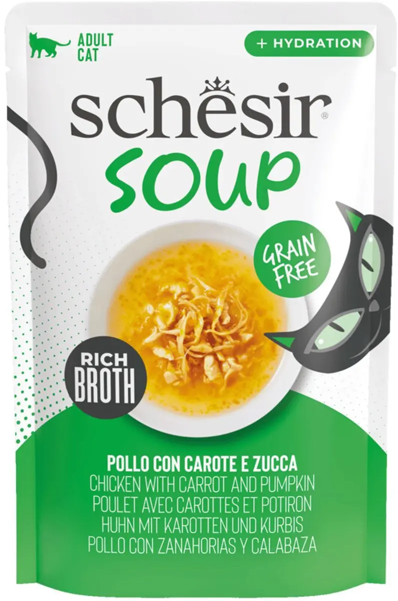 Schesir Complementary Nat Kattenvoer Kip & Pompoen