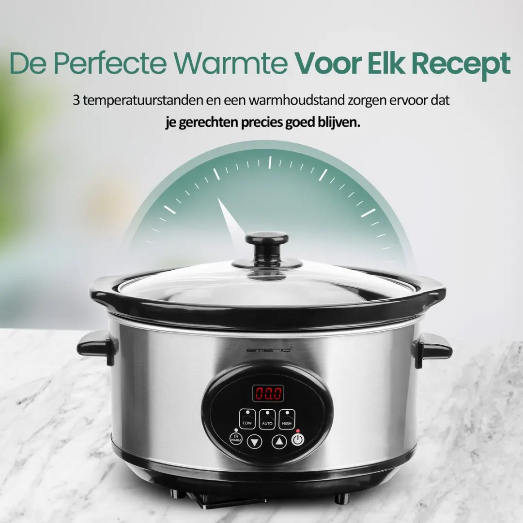 Emerio SC-129406 Slowcooker 240W - 3,5L - RVS