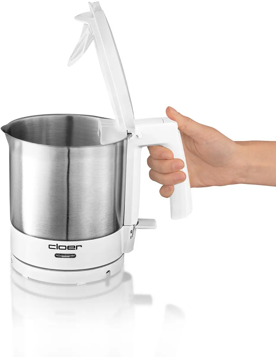 Cloer Waterkoker 4721 1.1L - 2000W - Wit RVS