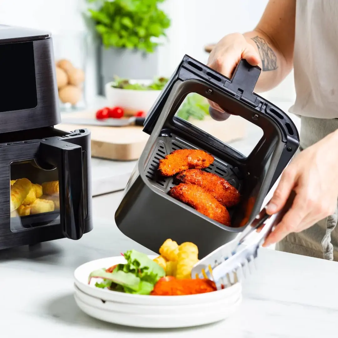 GreenPan Bistro Airfryer DUAL XL 4L - 9 Programma's - Zwart