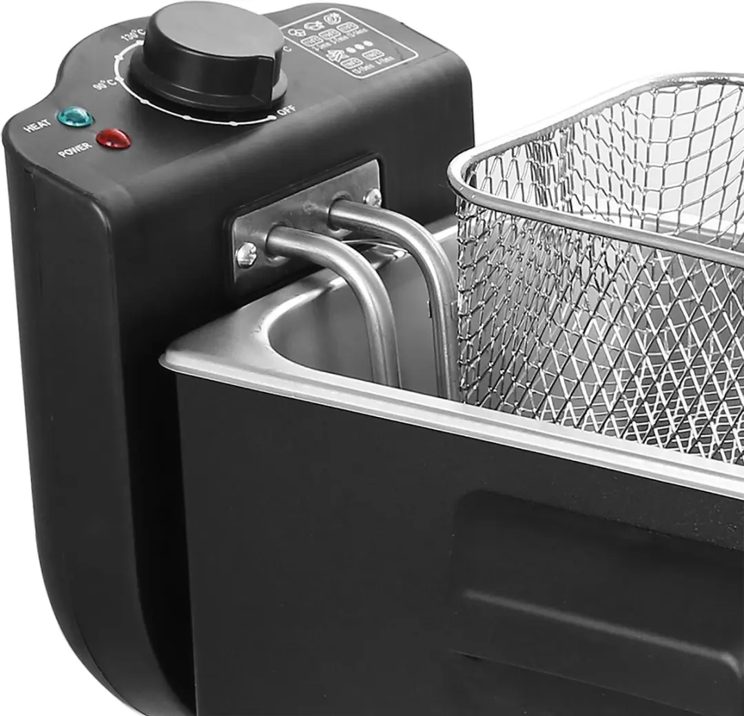 Emerio Friteuse DF-120482.2 2000W - 3L - 2 Manden - Zwart