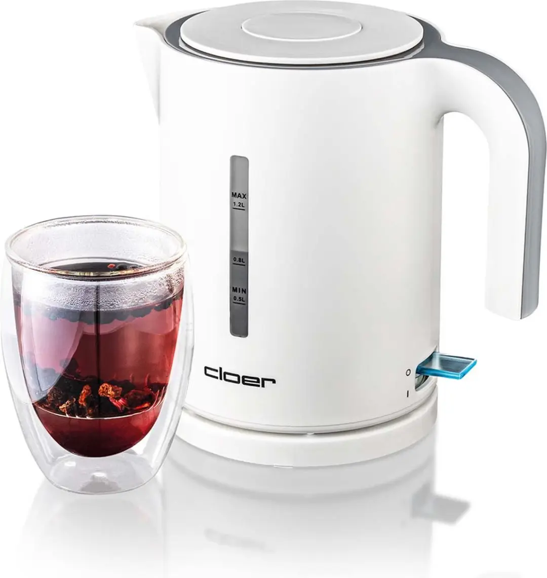 Cloer Waterkoker 4121 - 1800W - 0,5L - Wit