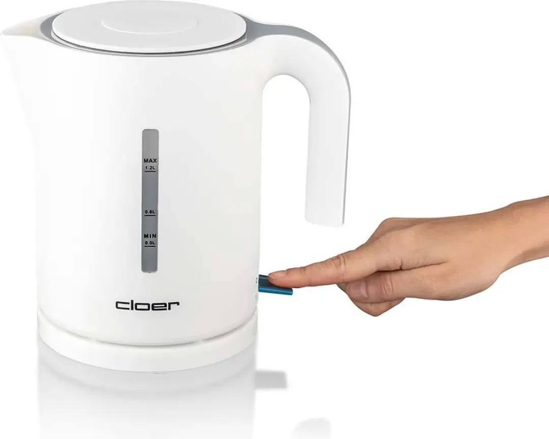 Cloer Waterkoker 4121 - 1800W - 0,5L - Wit