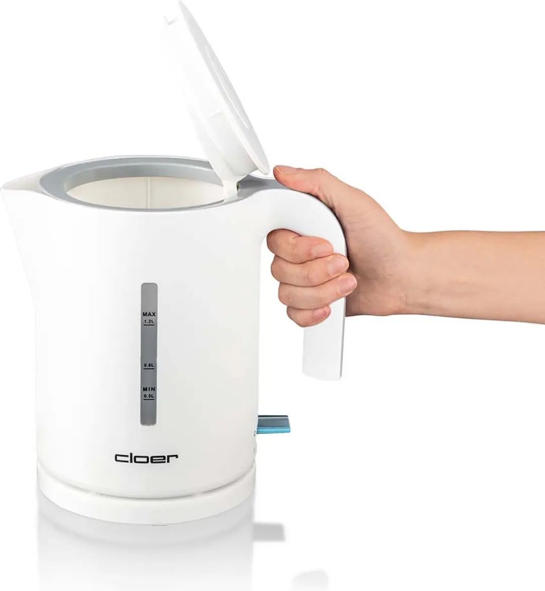 Cloer Waterkoker 4121 - 1800W - 0,5L - Wit