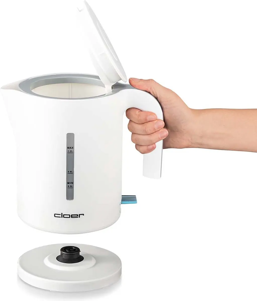 Cloer Waterkoker 4121 - 1800W - 0,5L - Wit